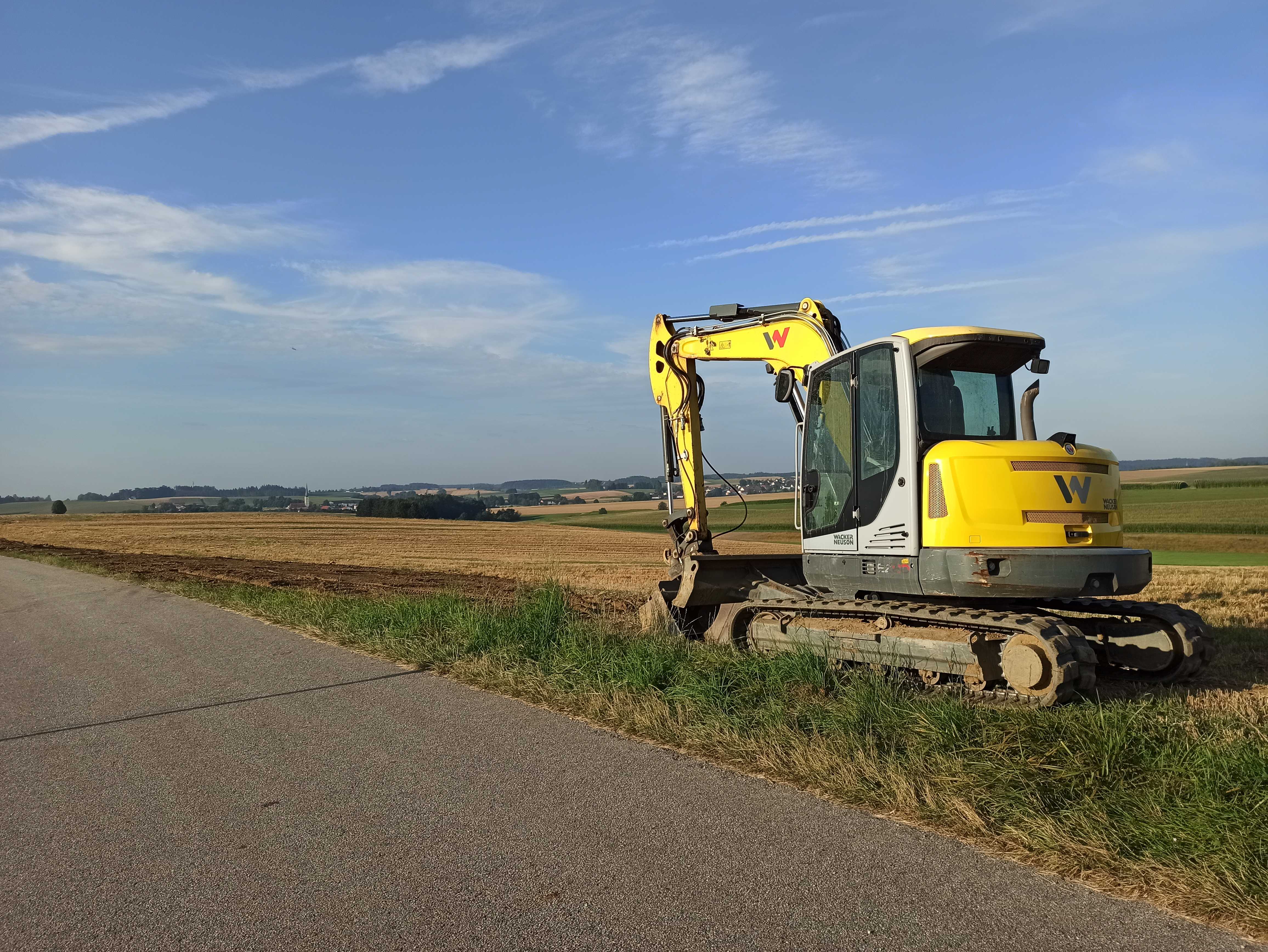 Bannerbild mit einem Bagger